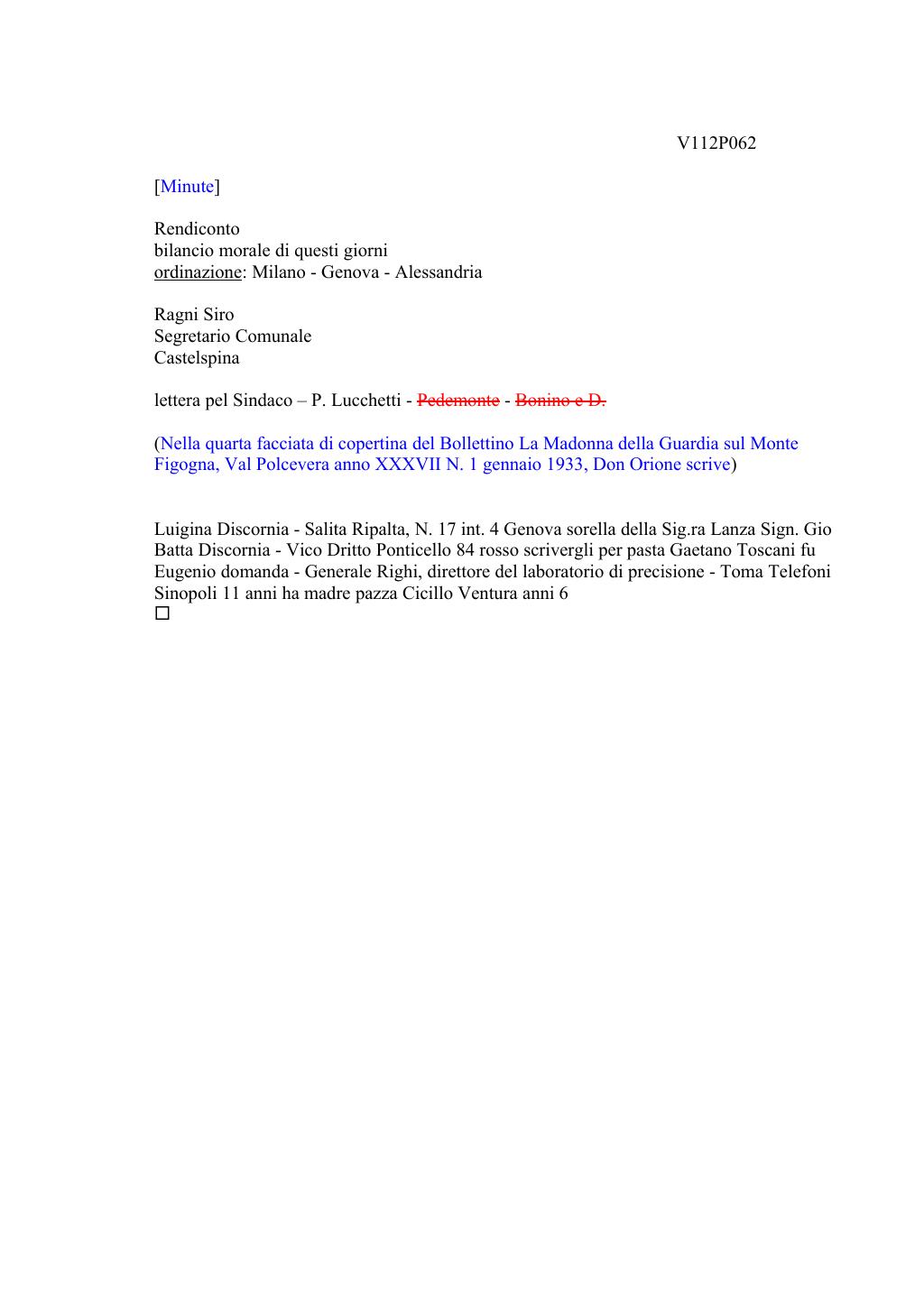 Scritti. Volume 112, pagina 066