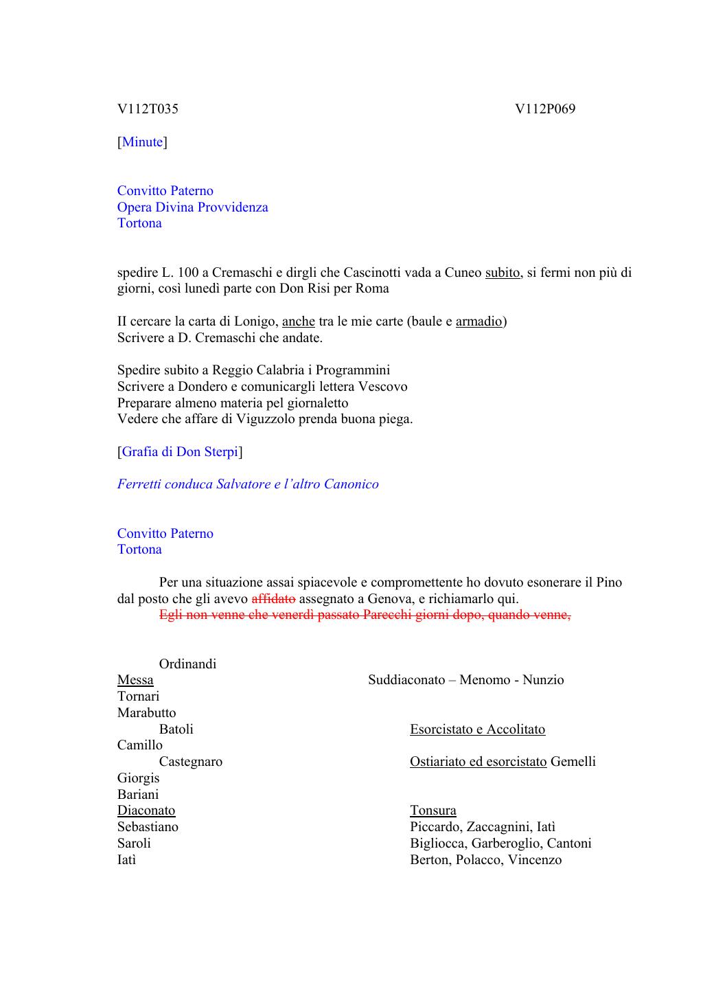 Scritti. Volume 112, pagina 073