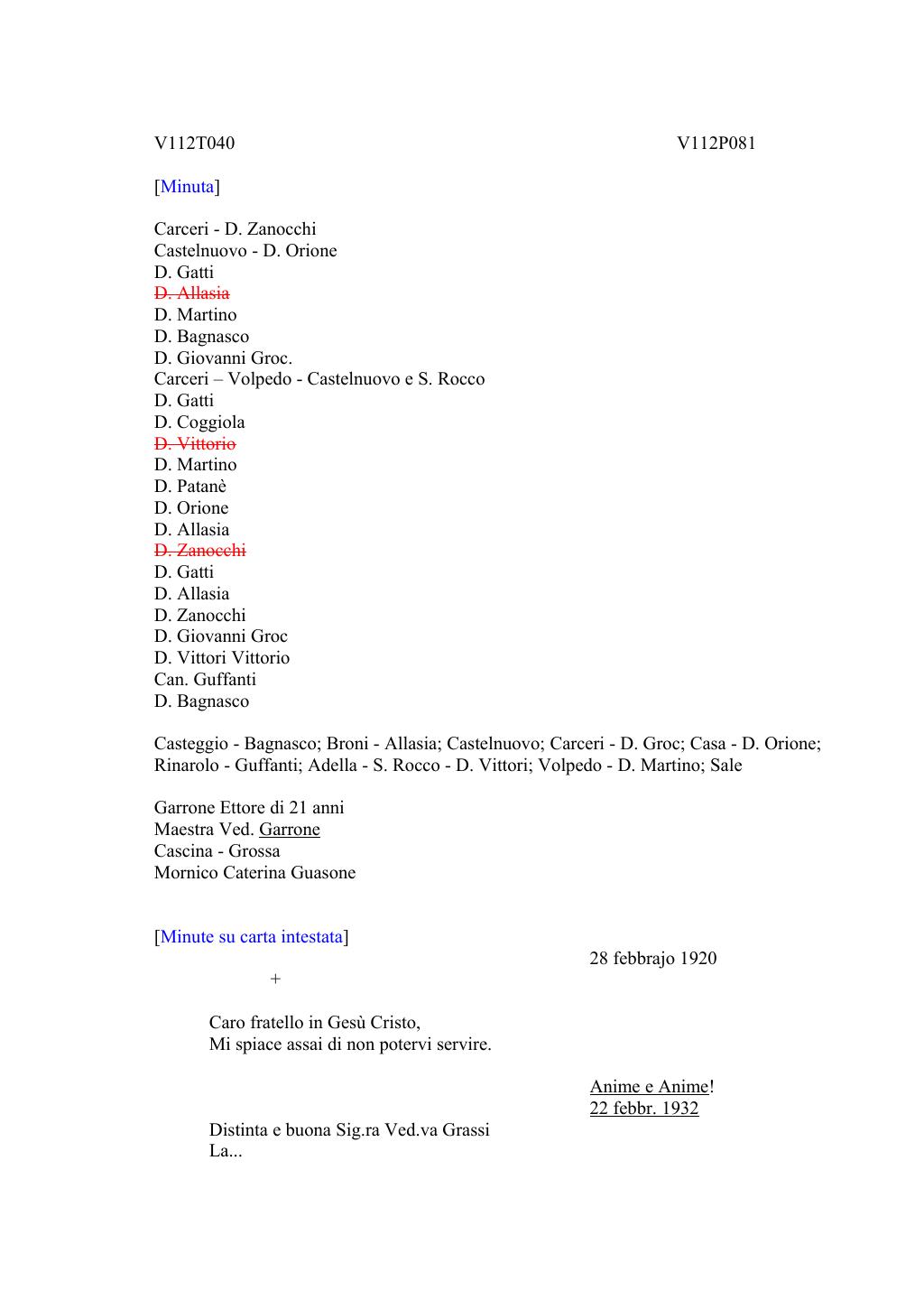 Scritti. Volume 112, pagina 085