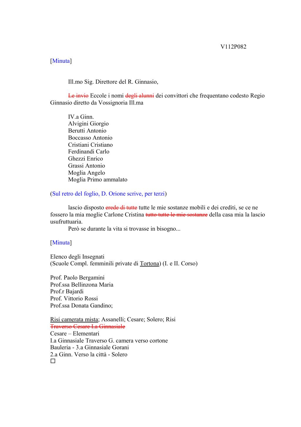 Scritti. Volume 112, pagina 086