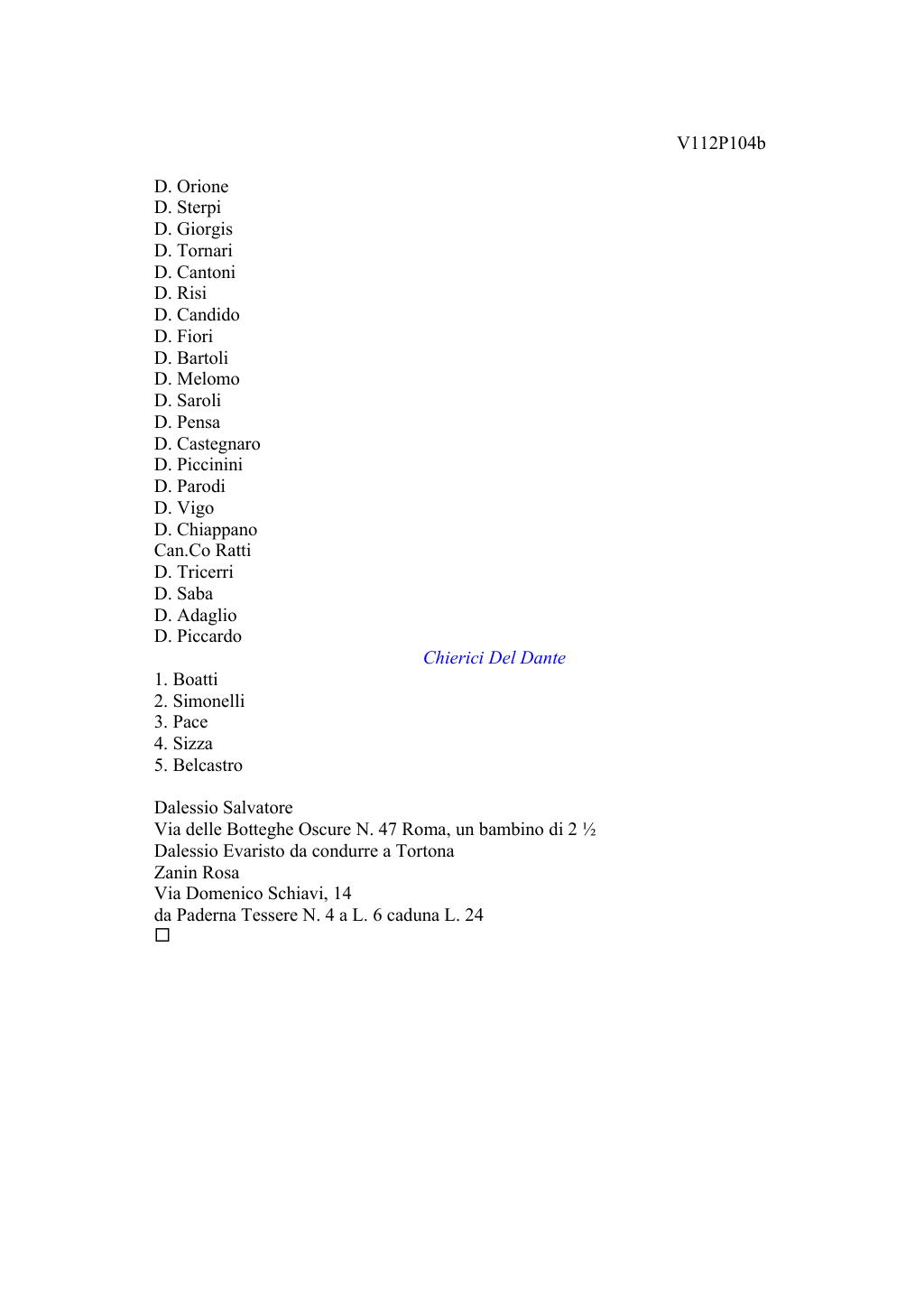 Scritti. Volume 112, pagina 112