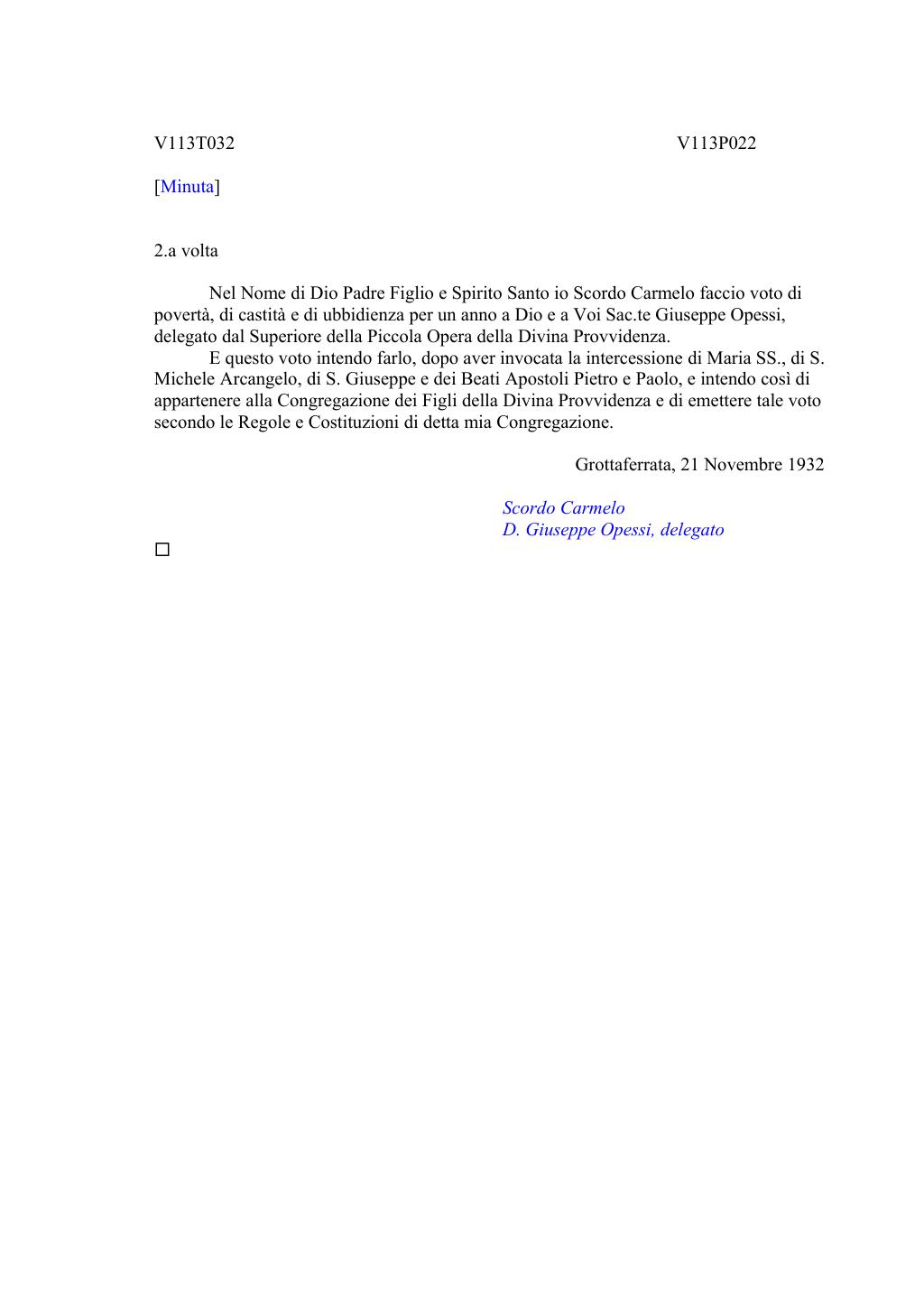 Scritti. Volume 113, pagina 036