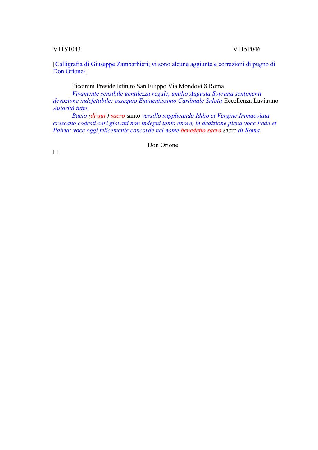 Scritti. Volume 115, pagina 061