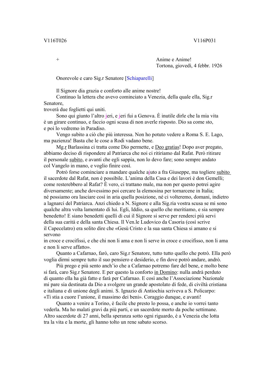 Scritti. Volume 116, pagina 035