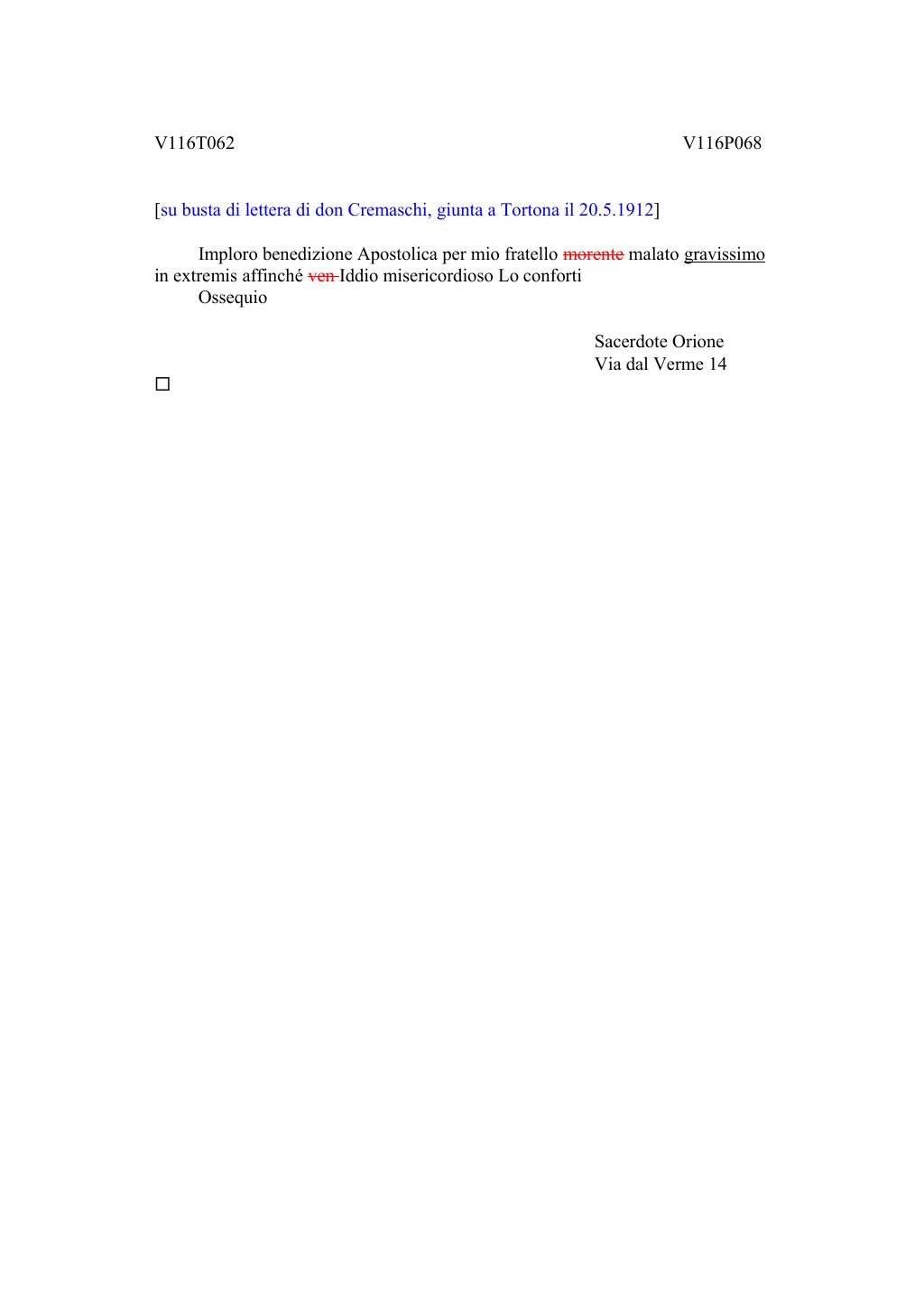 Scritti. Volume 116, pagina 074