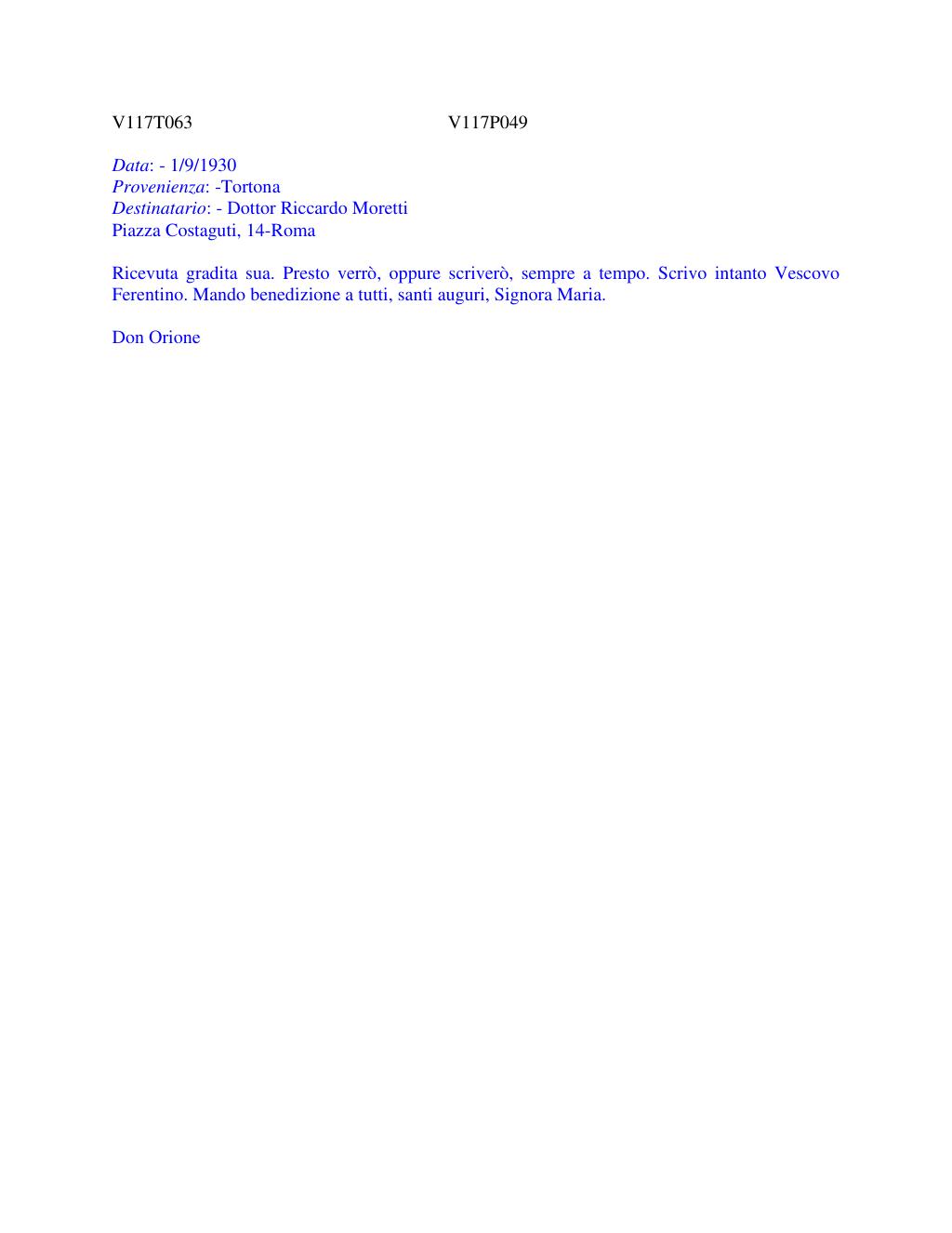 Scritti. Volume 117, pagina 066