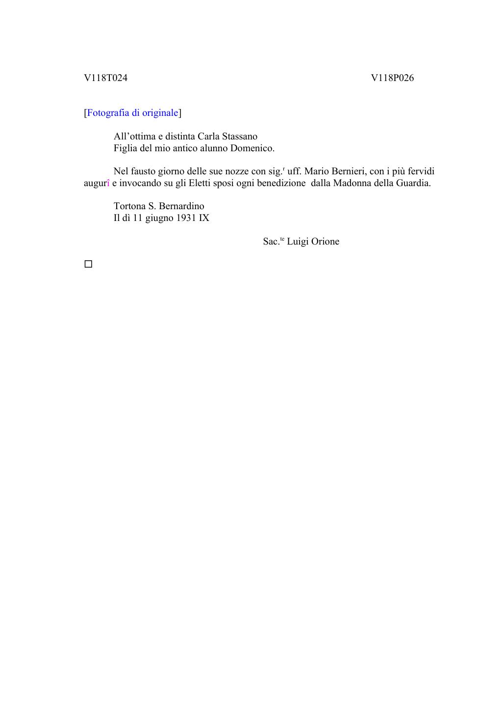 Scritti. Volume 118, pagina 029