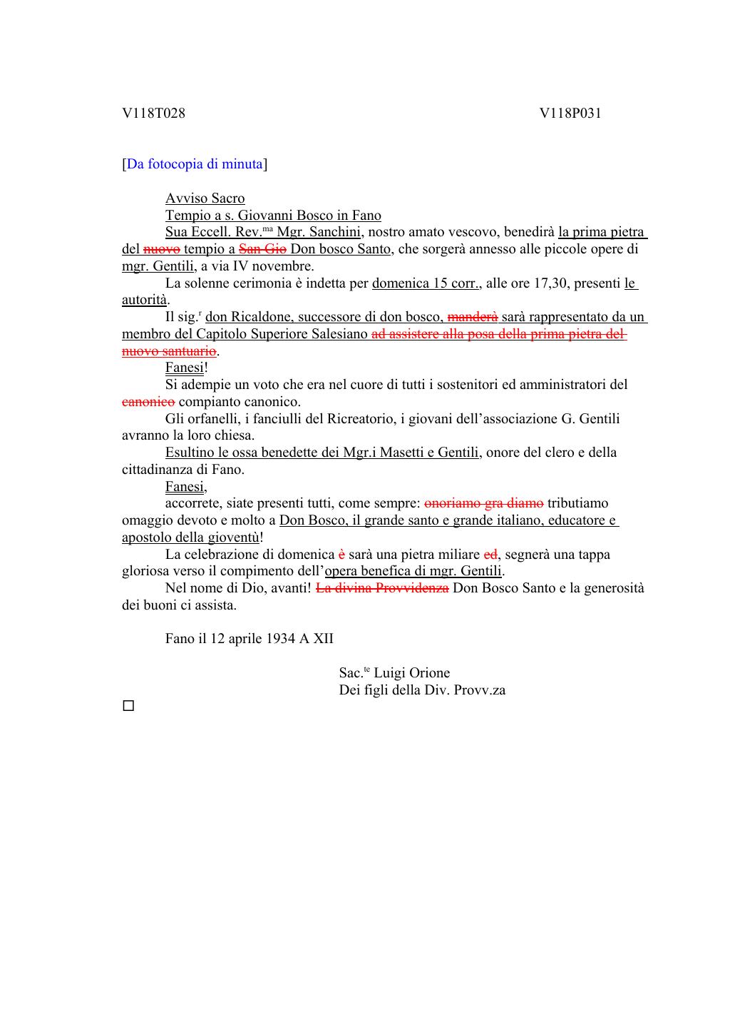 Scritti. Volume 118, pagina 034