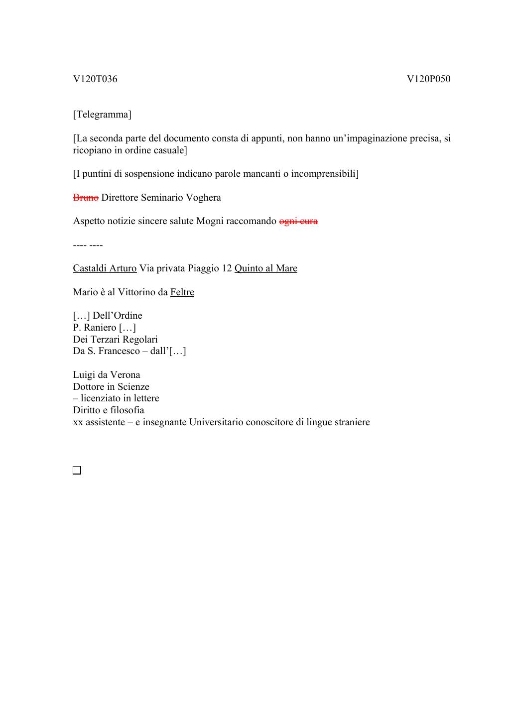 Scritti. Volume 120, pagina 052
