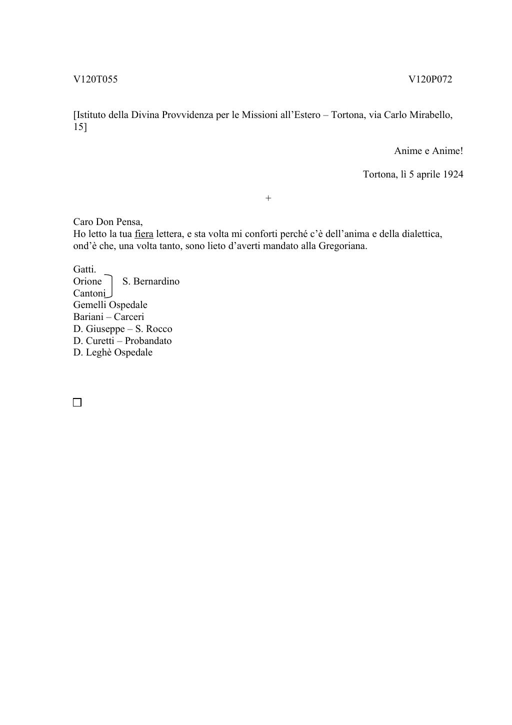 Scritti. Volume 120, pagina 074