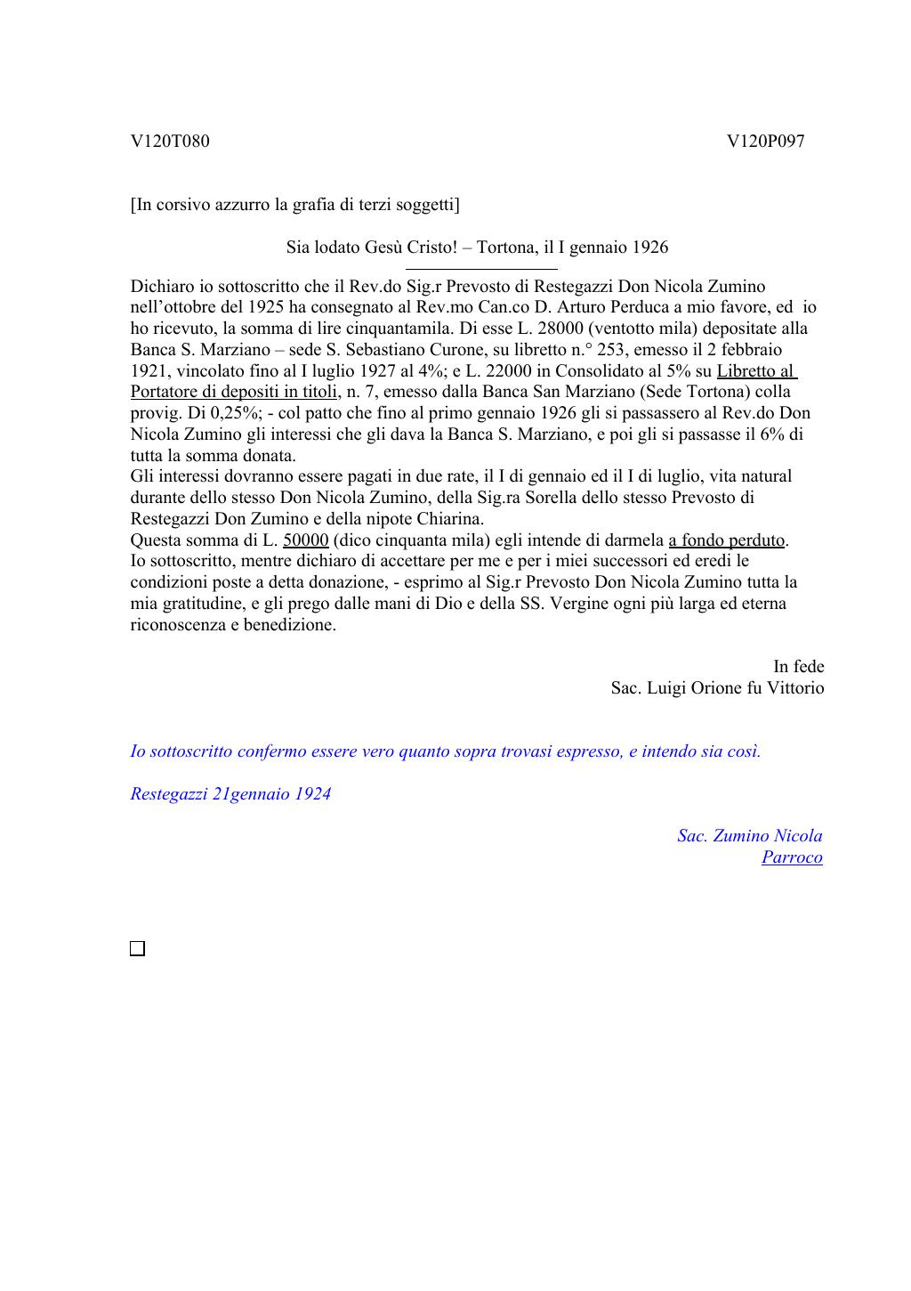 Scritti. Volume 120, pagina 099