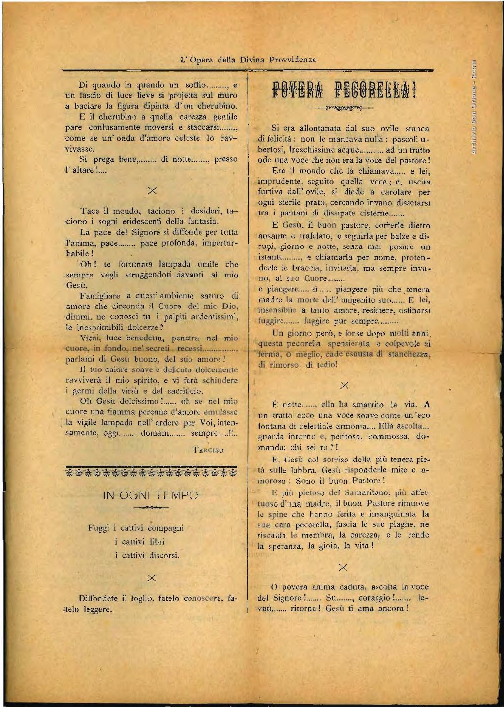 L'opera della Divina Provvidenza, 1, pagina 3