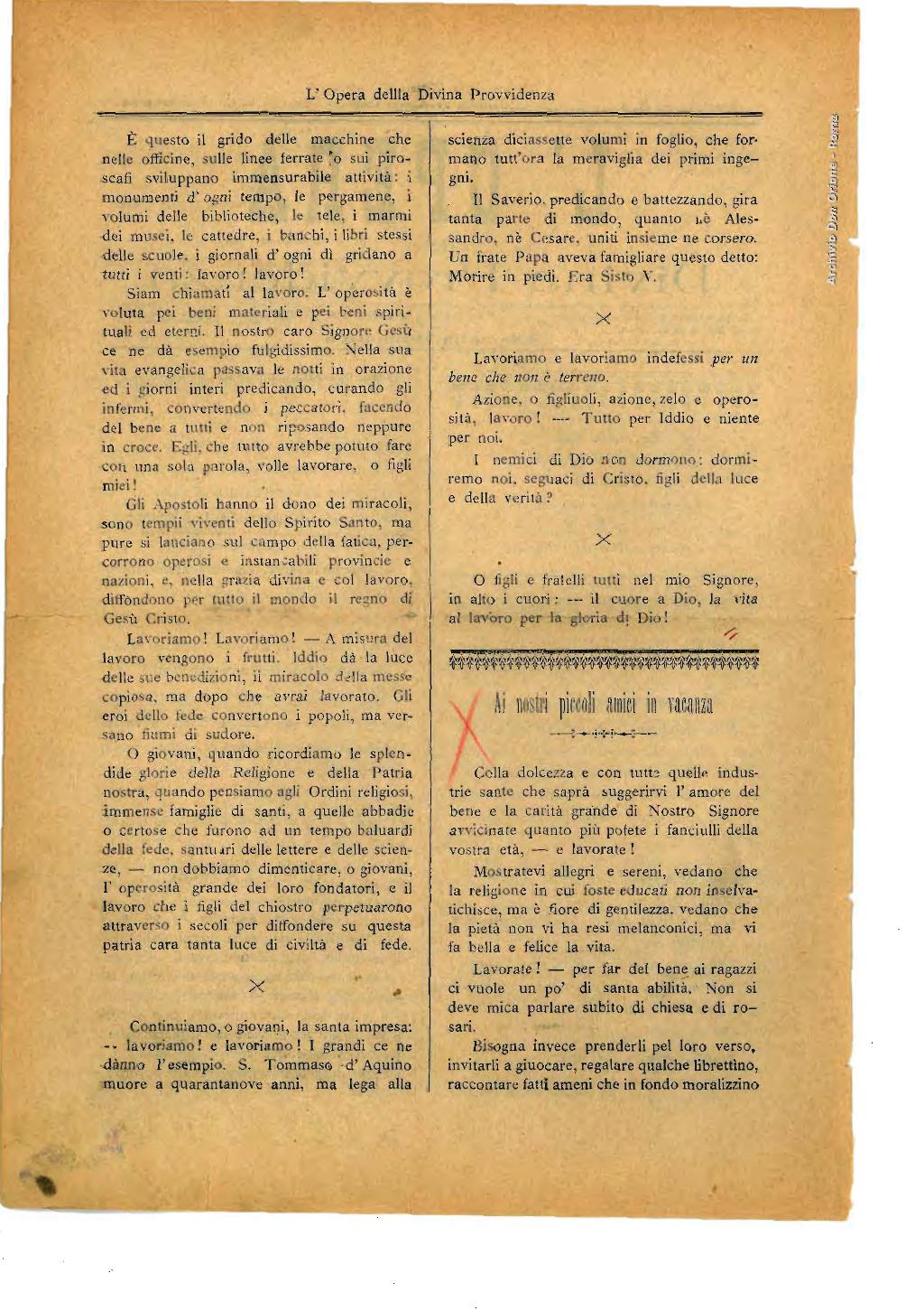 L'opera della Divina Provvidenza, 2, pagina 2