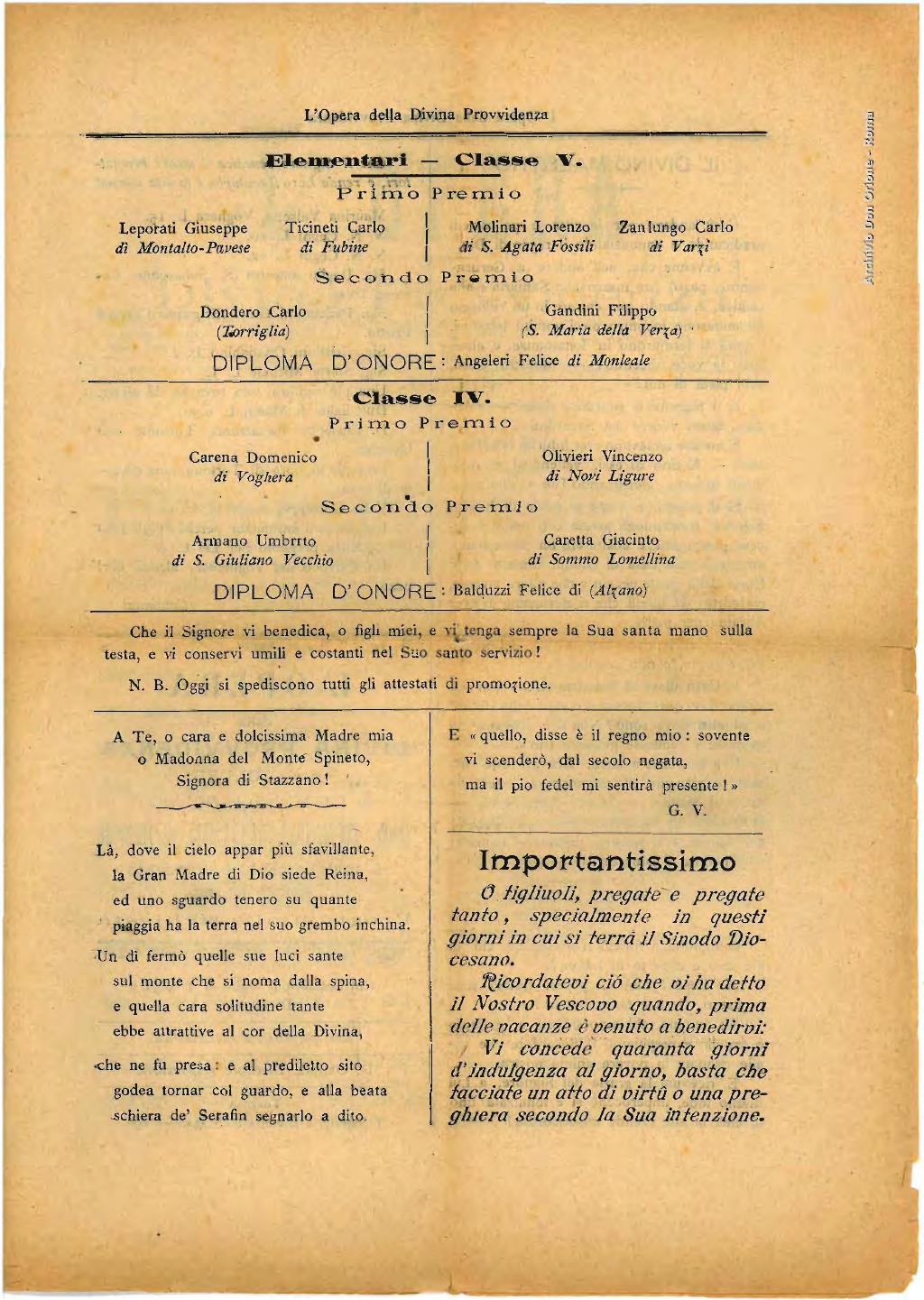 L'opera della Divina Provvidenza, 3, pagina 3