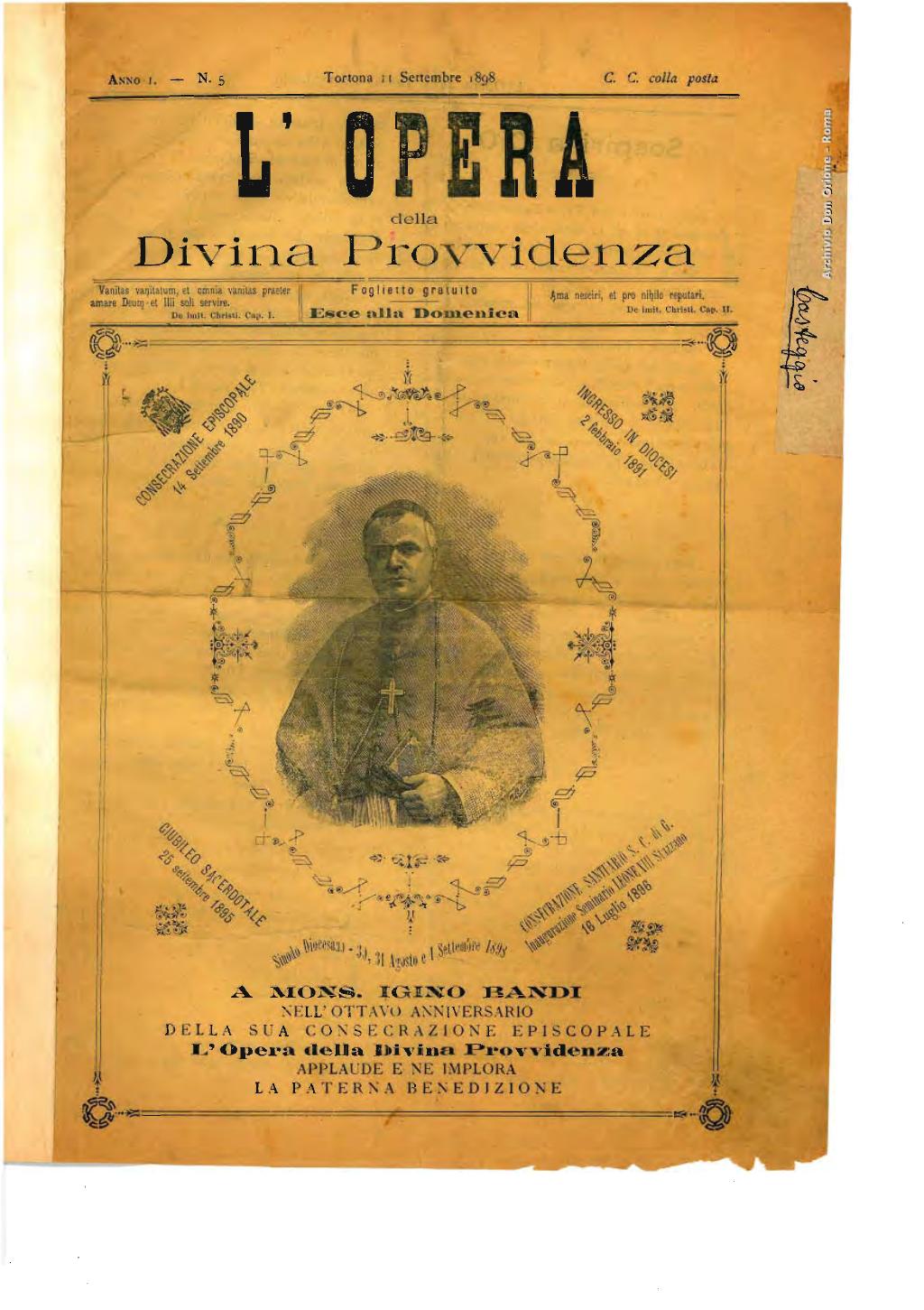 L'opera della Divina Provvidenza, 5, pagina 1
