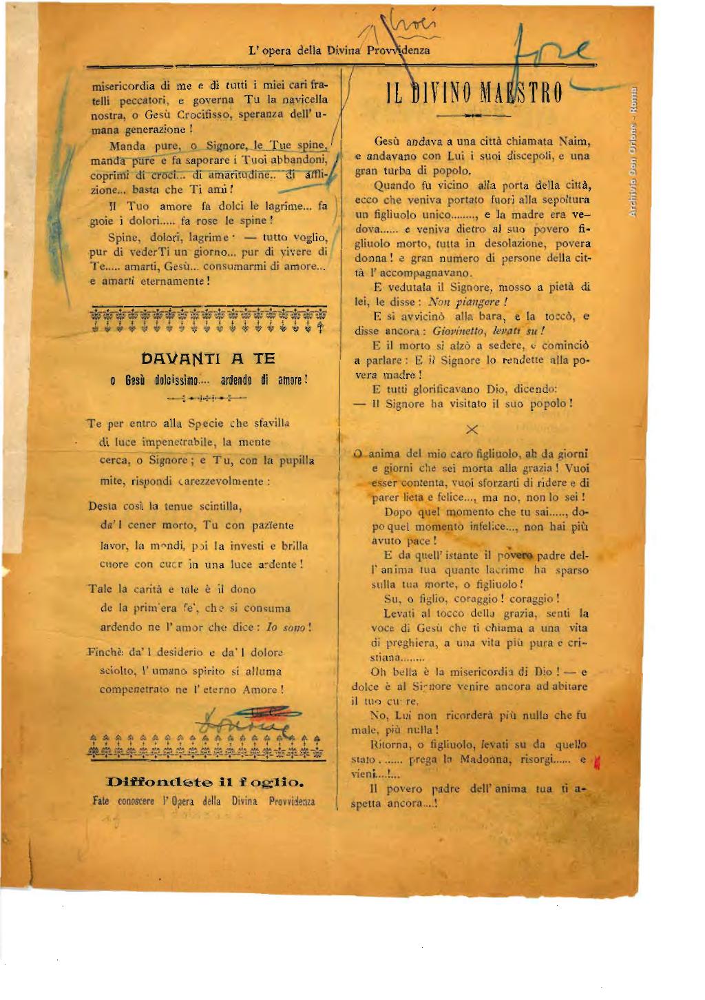 L'opera della Divina Provvidenza, 5, pagina 3