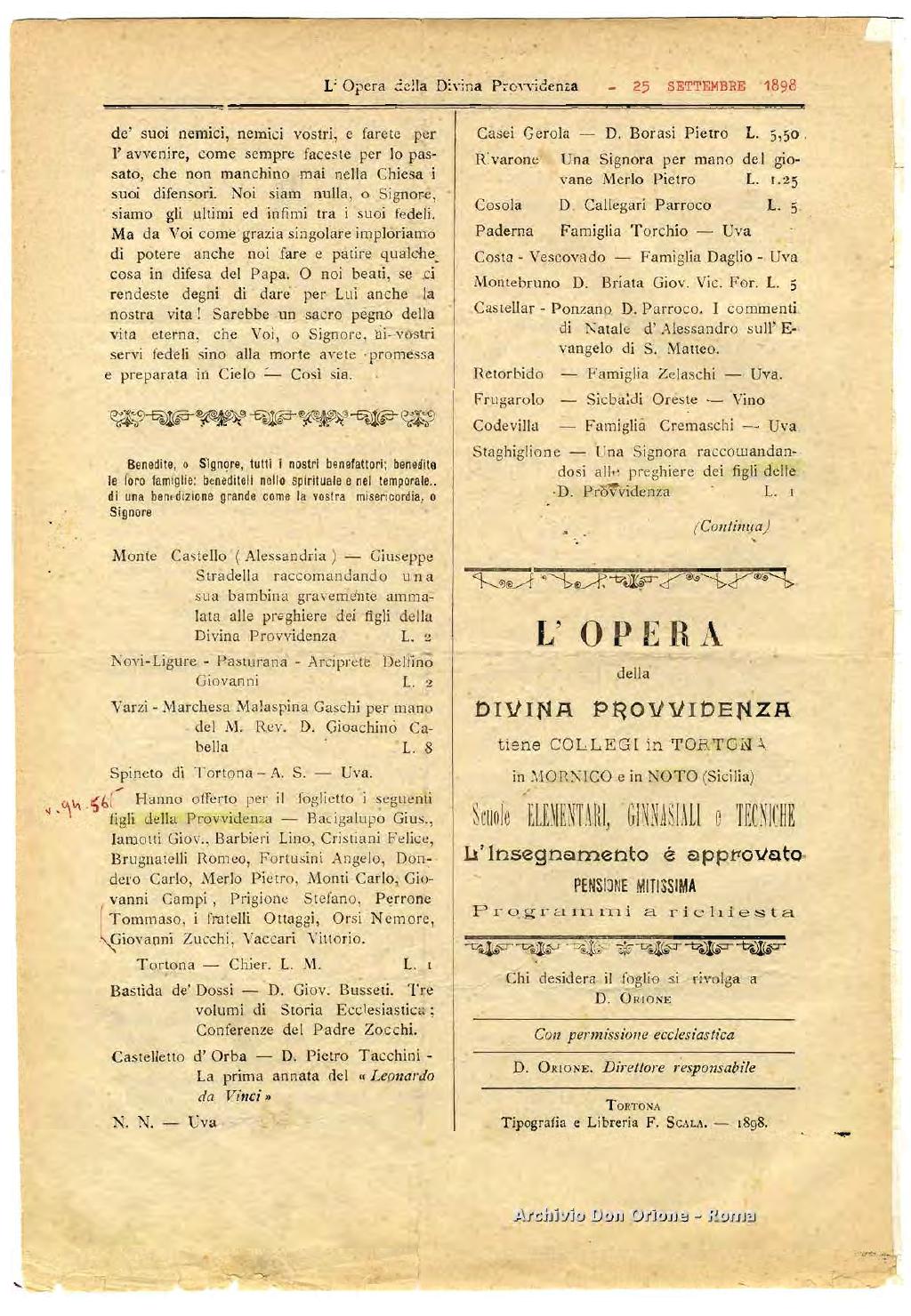L'opera della Divina Provvidenza, 7, pagina 4