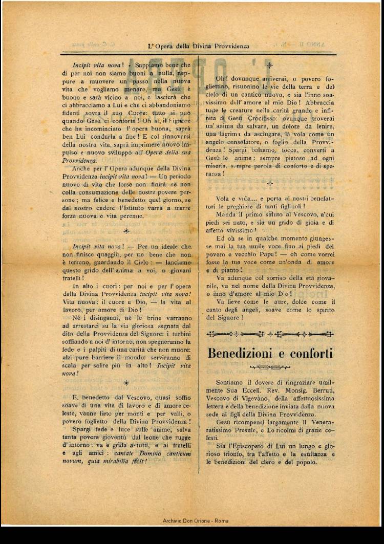 L'opera della Divina Provvidenza, 2, 1, pagina 2