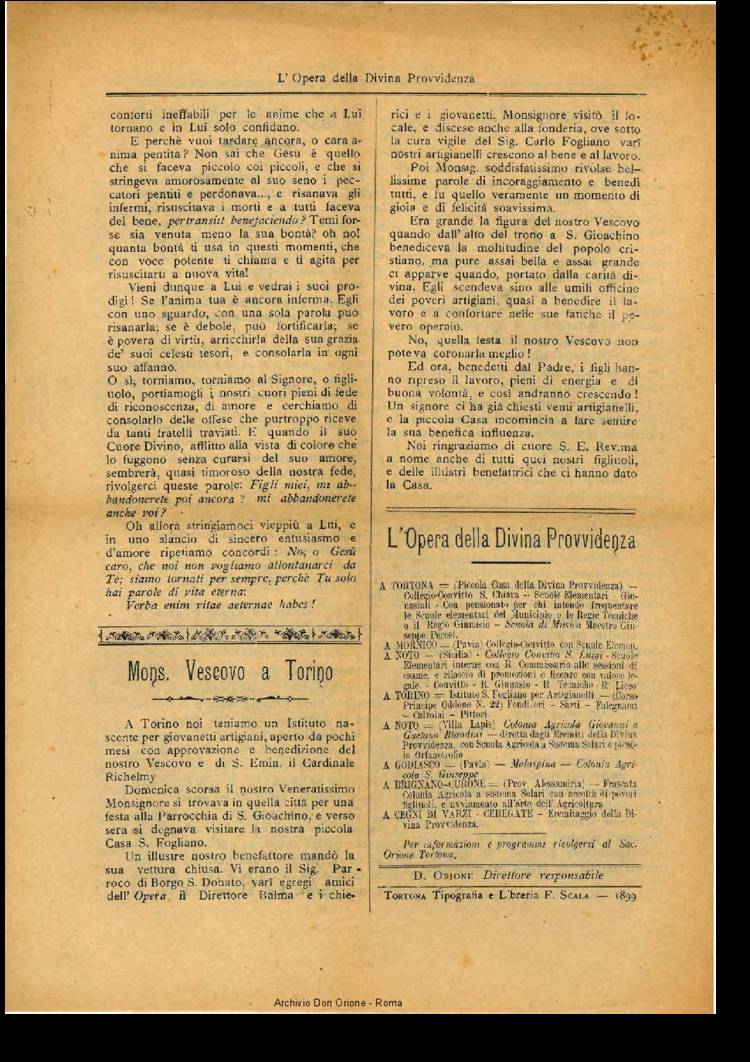 L'opera della Divina Provvidenza, 2, 5, 27-08-1899, pagina 4