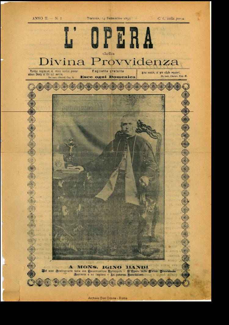L'opera della Divina Provvidenza, 2, 7, 14-09-1899, pagina 1