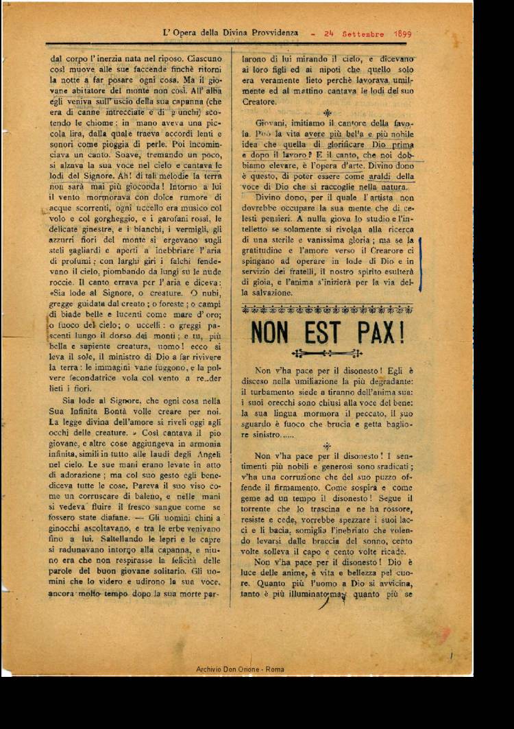 L'opera della Divina Provvidenza, 2, 8, 24-09-1899, pagina 3