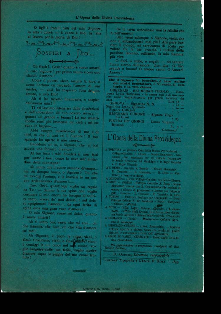 L'opera della Divina Provvidenza, 2, 10, 29-10-1899, pagina 4