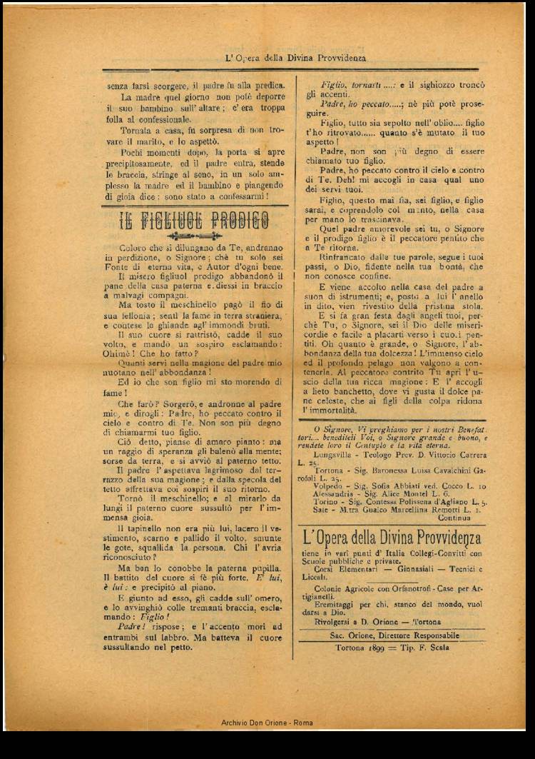 L'opera della Divina Provvidenza, 2, 13, 17-01-1900, pagina 4