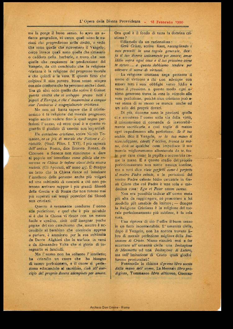L'opera della Divina Provvidenza, 2, 14, 18-02-1900, pagina 3