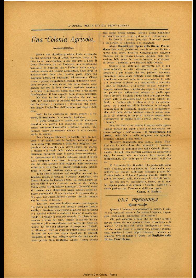 L'opera della Divina Provvidenza, 4, 1, 01-02-1906, pagina 2
