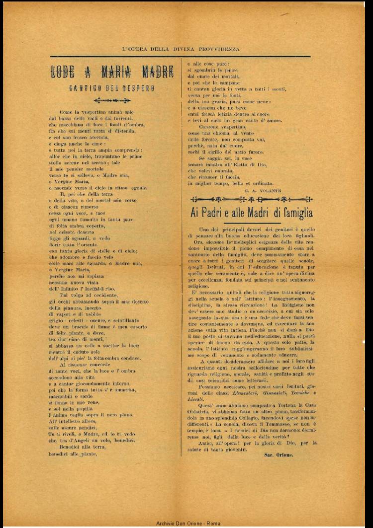 L'opera della Divina Provvidenza, 4, 1, 01-02-1906, pagina 3