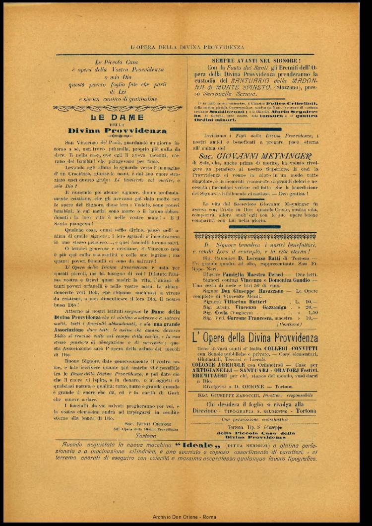 L'opera della Divina Provvidenza, 4, 1, 01-02-1906, pagina 4