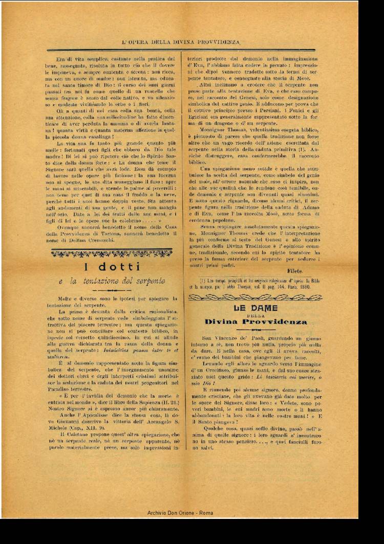 L'opera della Divina Provvidenza, 4, 3, 01-12-1906, pagina 3