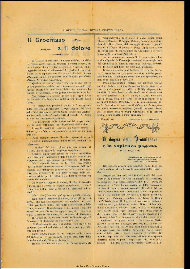 L'opera della Divina Provvidenza, 5, 1, 15-01-1907, pagina 2