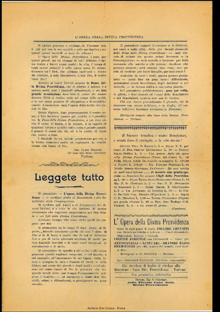 L'opera della Divina Provvidenza, 5, 1, 15-01-1907, pagina 4