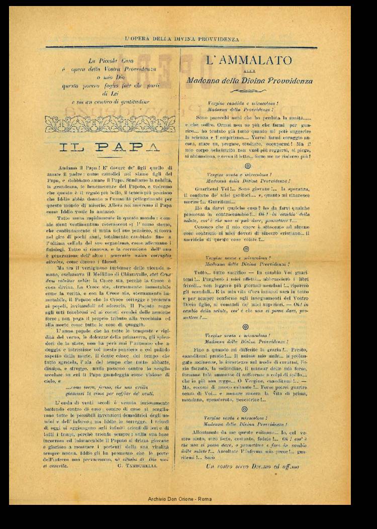 L'opera della Divina Provvidenza, 5, 5, 04-02-1907, pagina 2