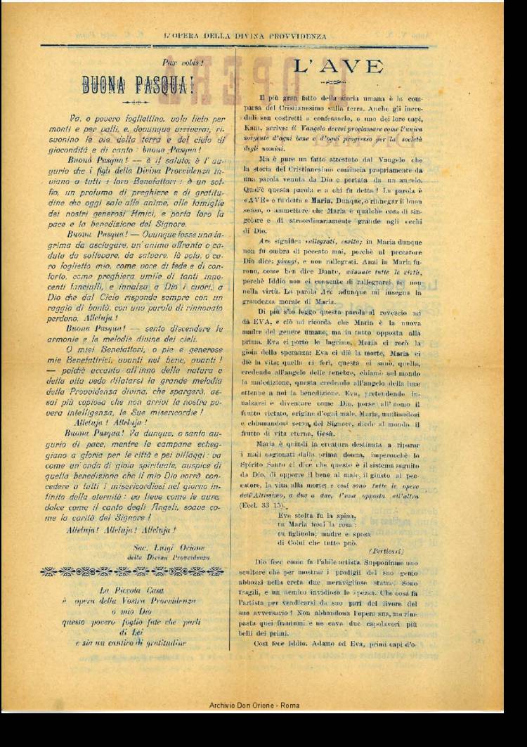L'opera della Divina Provvidenza, 5, 7, 01-04-1907, pagina 2