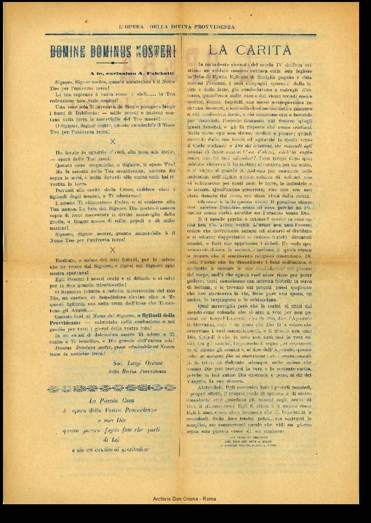 L'opera della Divina Provvidenza, 5, 8, 15-04-1907, pagina 2