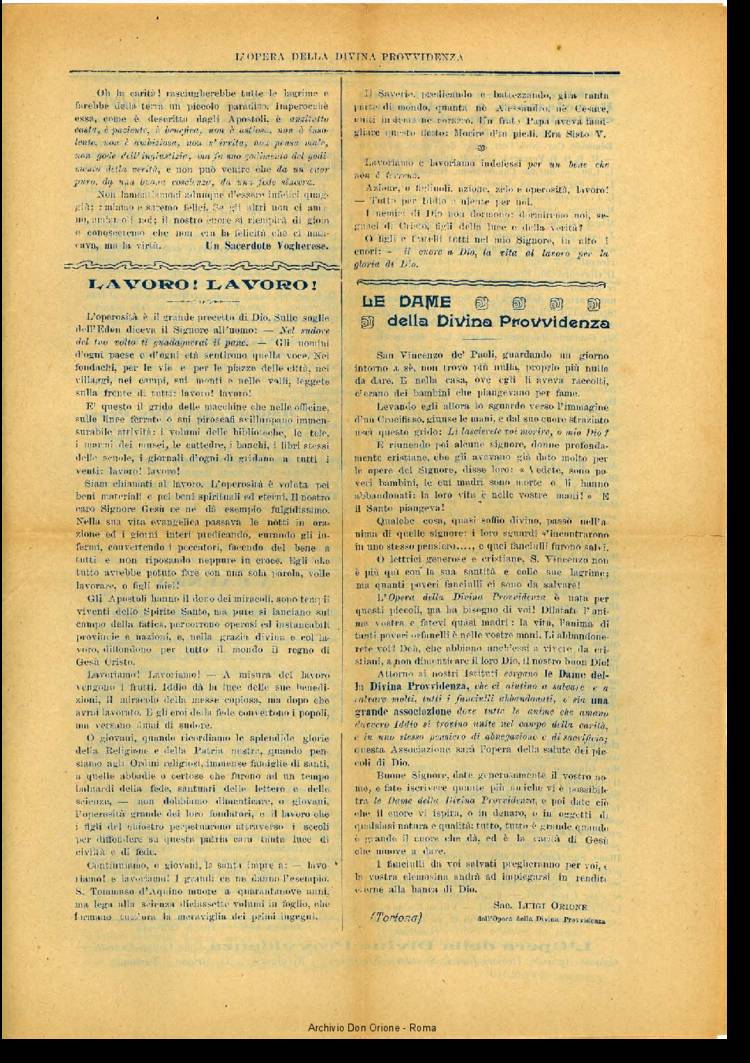 L'opera della Divina Provvidenza, 5, 8, 15-04-1907, pagina 3