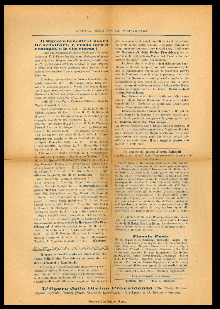 L'opera della Divina Provvidenza, 5, 10, 01-06-1907, pagina 4