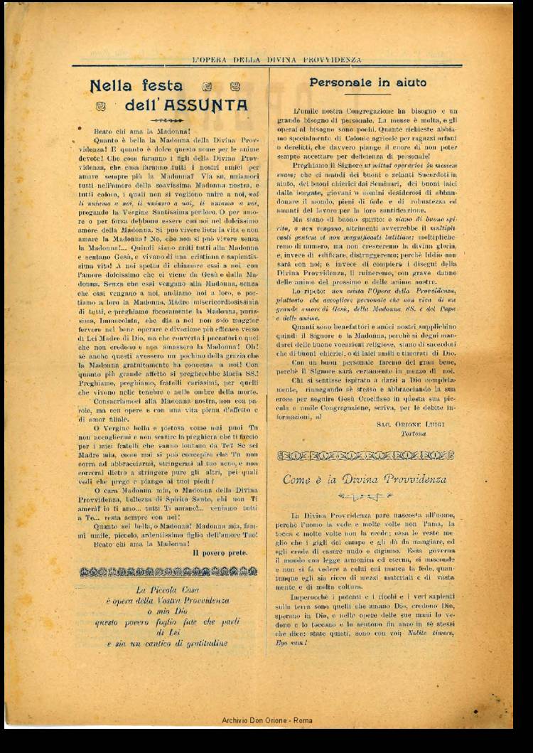 L'opera della Divina Provvidenza, 5, 16, 15-08-1907, pagina 2