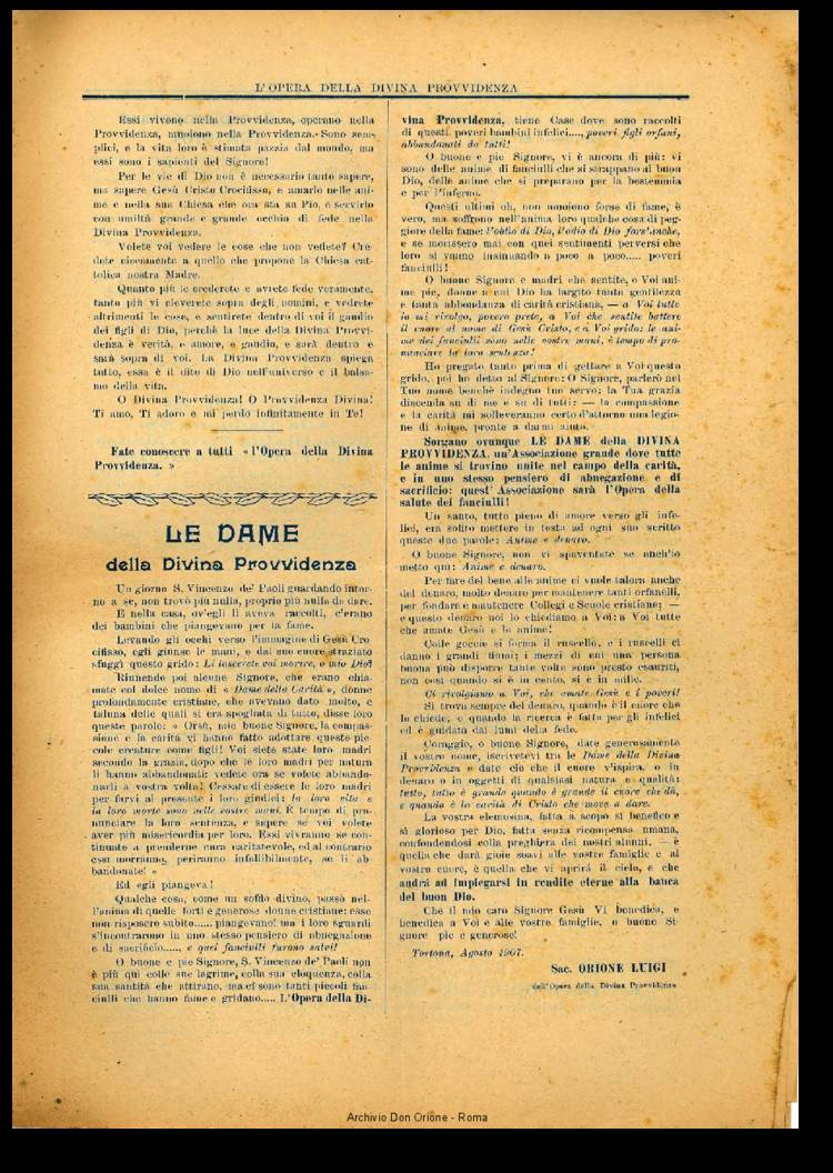 L'opera della Divina Provvidenza, 5, 16, 15-08-1907, pagina 3