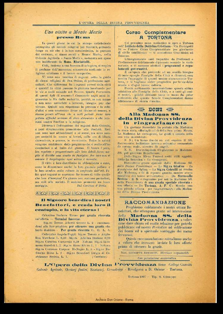 L'opera della Divina Provvidenza, 5, 16, 15-08-1907, pagina 4