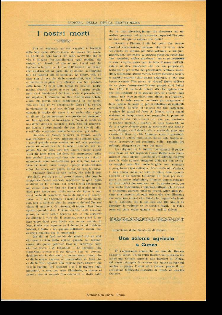L'opera della Divina Provvidenza, 5, 18, 01-12-1907, pagina 3