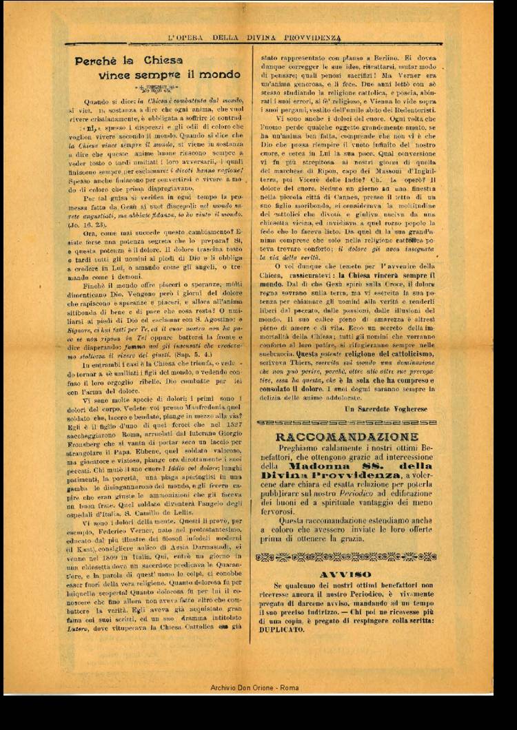 L'opera della Divina Provvidenza, 5, 19, 15-12-1907, pagina 2