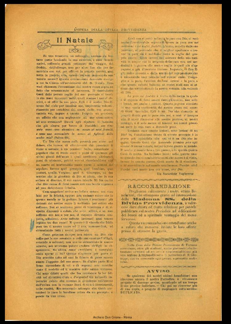 L'opera della Divina Provvidenza, 5, 20, 23-12-1907, pagina 2