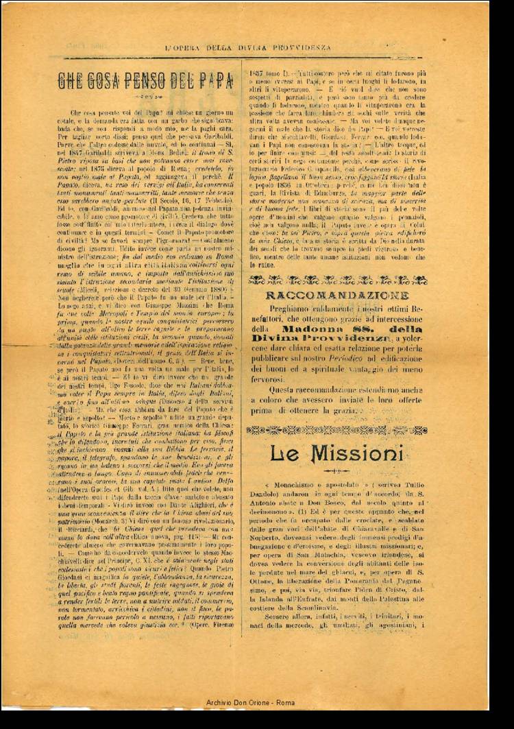 L'opera della Divina Provvidenza, 6, 01, 13-04-1908, pagina 2