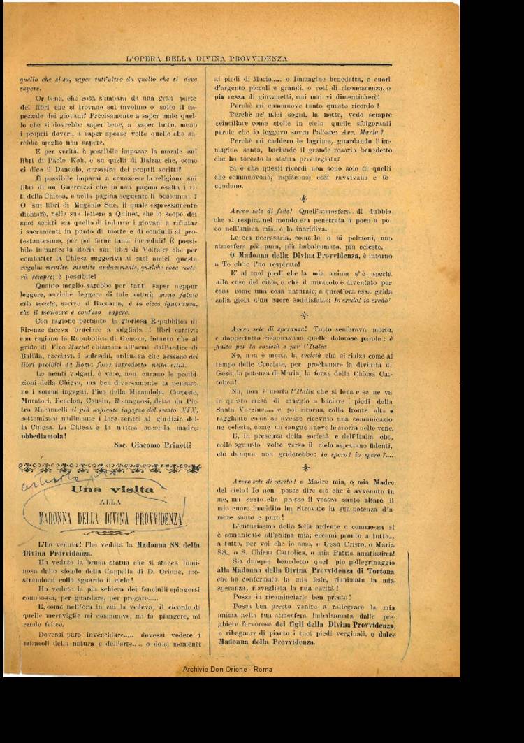 L'opera della Divina Provvidenza, 6, 02, 01-05-1908, pagina 3