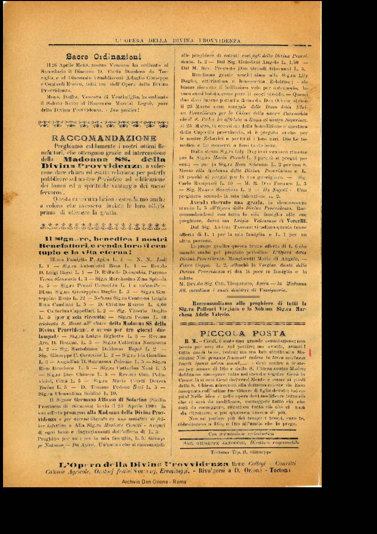 L'opera della Divina Provvidenza, 6, 02, 01-05-1908, pagina 4