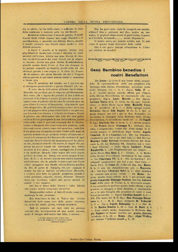 L'opera della Divina Provvidenza, 8, 02, 01-02-1909, pagina 3