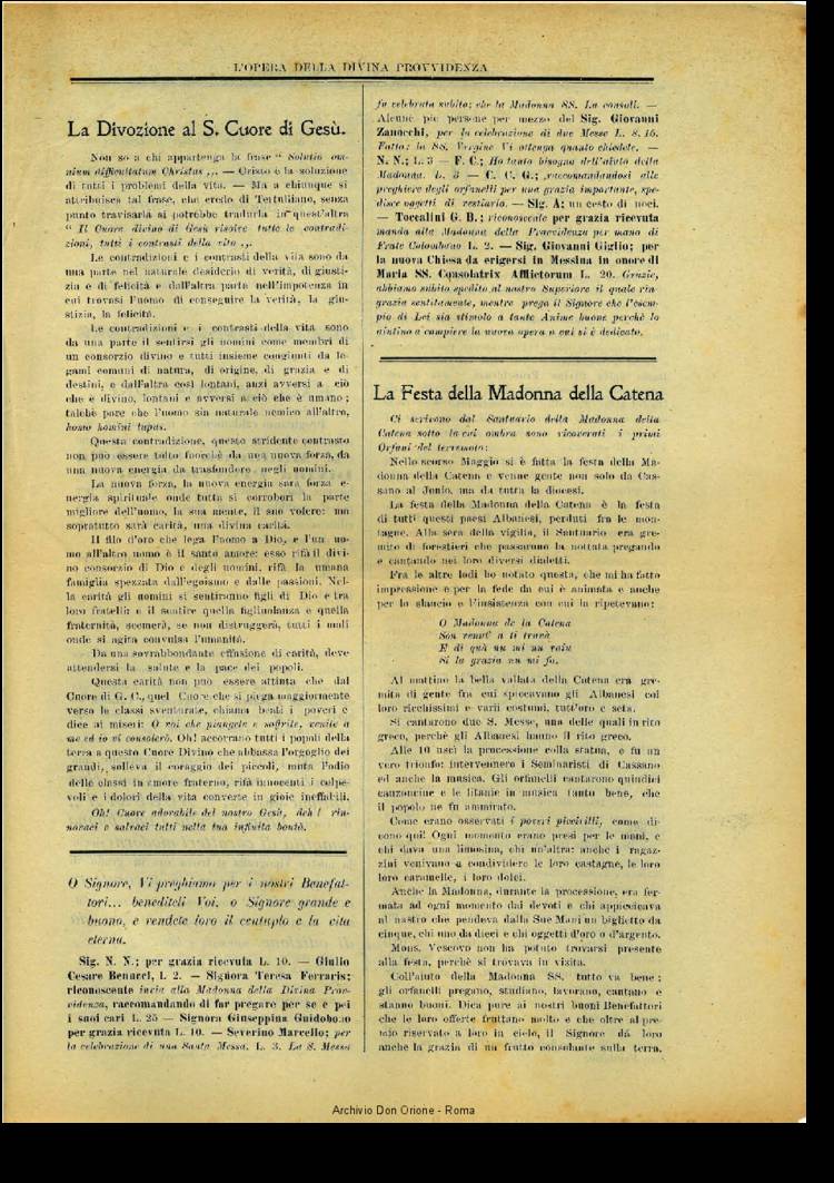L'opera della Divina Provvidenza, 8, 03, 21-06-1909, pagina 3